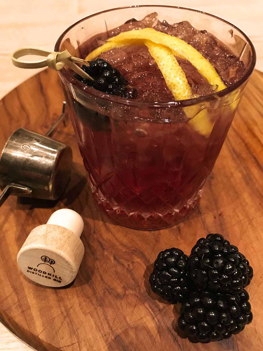 Bramble Special gin drinks woodhill gin | Woodhill Gin